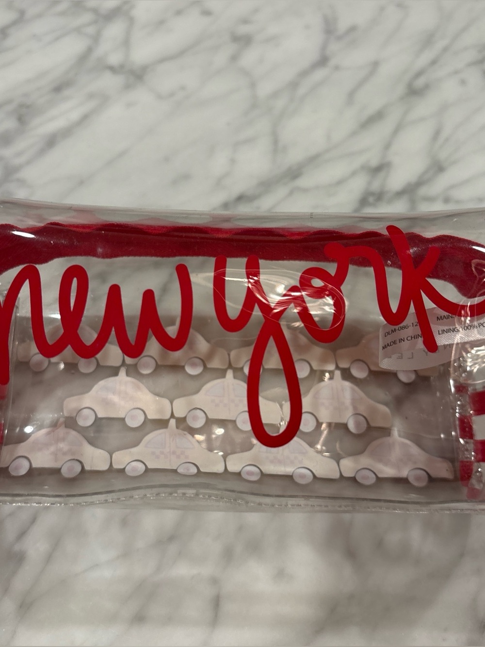 New York makeup bag